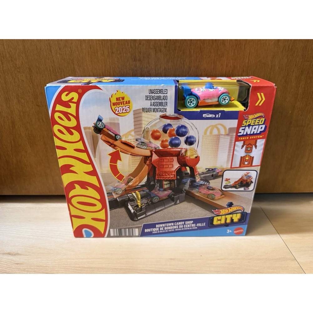 Hot Wheels City Downtown Candy Shop Speed Snap Track Set JBM62 2025 NEW 3+